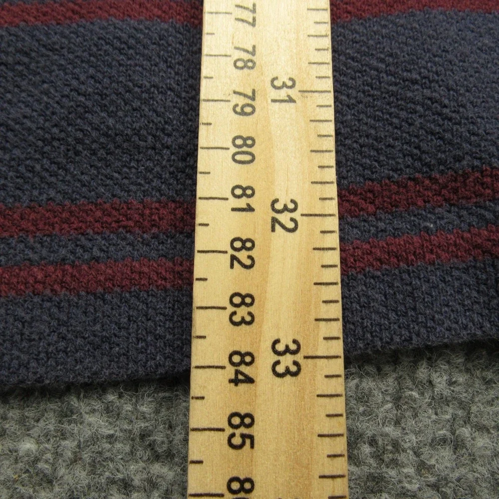 Polo Ralph Lauren Polo Shirt Mens‎ 2XL Big Navy Red Striped Pique Short Sleeve